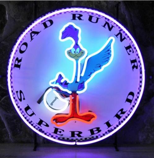 Road Runner superbird neon en veel andere auto garage neons, Verzamelen, Merken en Reclamevoorwerpen, Nieuw, Lichtbak of (neon) lamp