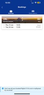 2 tickets from Brussel to Ibiza (19.06-24.06), Tickets en Kaartjes, Concerten | Pop, Twee personen, Juni
