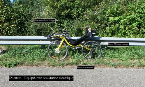 Vélo couché assistance électrique, Fietsen en Brommers, Fietsen | Ligfietsen, Gebruikt, Overige merken, Bovenstuur, Ophalen