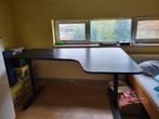 Ikea BEKANT hoekbureau rechts, 160x110 cm, essenfineer/zwart, Huis en Inrichting, Bureaus, Ophalen, Gebruikt, Bureau