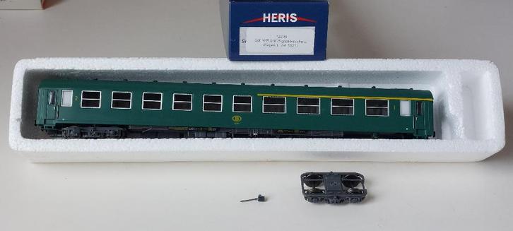 SNCB/NMBS HERIS VOITURE I4/I5 *A RETAPER *HO*DC N13217, Hobby & Loisirs créatifs, Trains miniatures | HO, Utilisé, Set de Trains