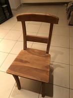 4 houten stoelen, Brun, Bois, Enlèvement, Utilisé