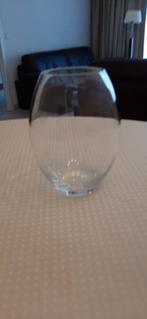 Glazen  (buik) vaas, Wit, Ophalen of Verzenden, Minder dan 50 cm, Glas
