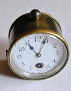 Antieke mechanische reiswekker in messing, Ophalen of Verzenden