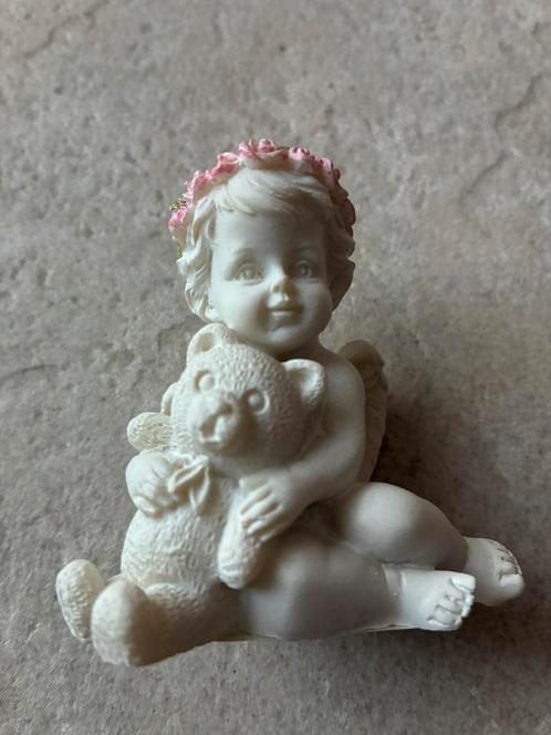 Petite décoration blanche ange et peluche ourson - neuve, Kinderen en Baby's, Speelgoed | Overig, Zo goed als nieuw, Ophalen