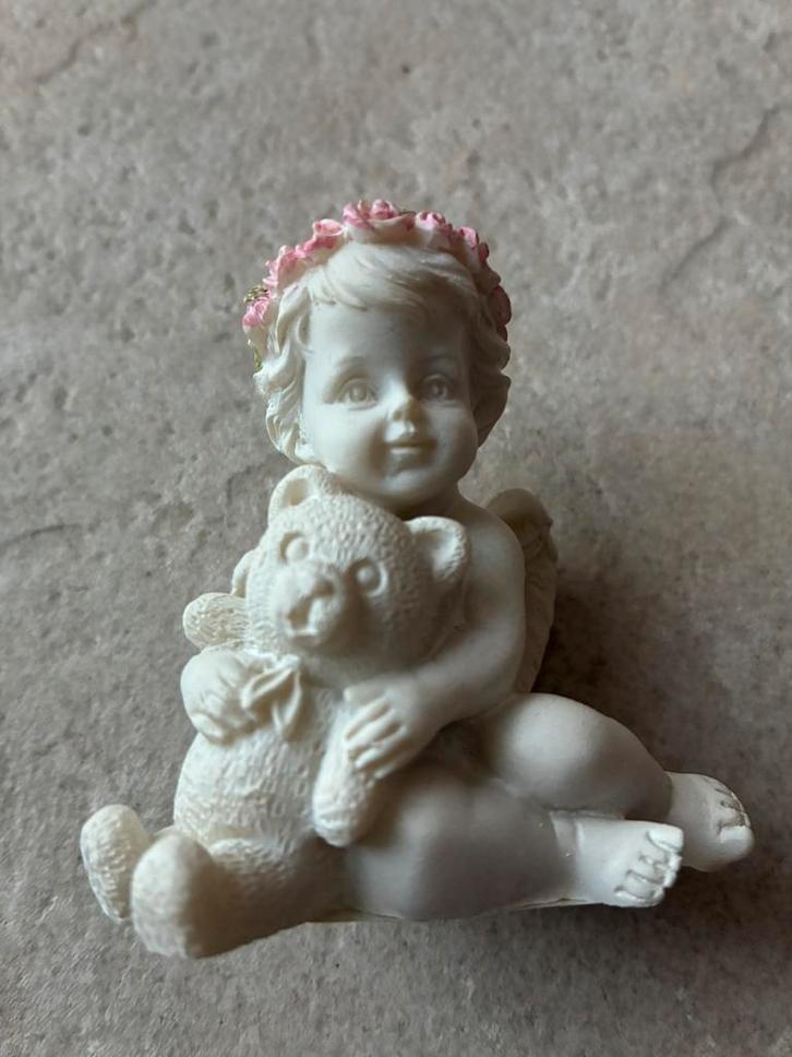 Petite décoration blanche ange et peluche ourson - neuve, Kinderen en Baby's, Speelgoed | Overig, Zo goed als nieuw, Ophalen