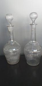 2 prachtig koppel mondgeblazen  Antieke karaffen in glas, Ophalen