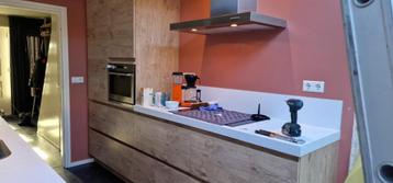 Luxe eiland houtkleur keuken GEDEMONTEERD  beschikbaar voor biedingen