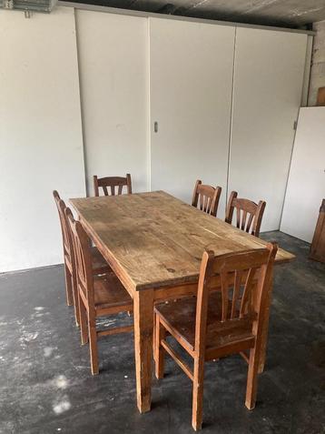 Table avec chaises, 150 à 200 cm, Utilisé, 50 à 100 cm, Rectangulaire