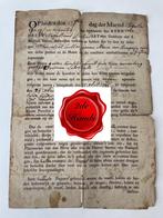 Akte 1795 A. Pooters Abt  Godshuis Sint-Michiels Antwerpen, Antiek en Kunst, Ophalen of Verzenden