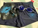 Maillot de bain - bonnet - lunette, Jongen, Maat 152, Badpak, UV-zwemkleding