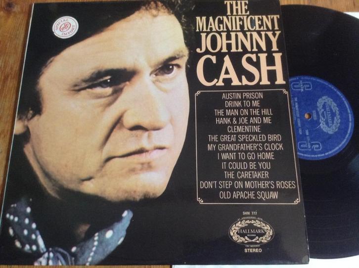 LP Johnny Cash “The Magnificent”, Cd's en Dvd's, Vinyl | Country en Western, Gebruikt, 12 inch, Ophalen of Verzenden