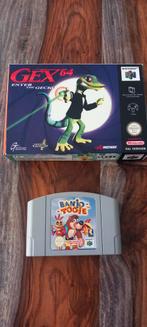 Gex betreed de gekko Banjo Tooie Nintendo 64 N64, Ophalen of Verzenden, Zo goed als nieuw