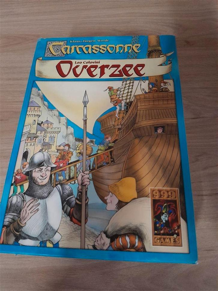 Carcassonne Overzee - 999 games - s4100, Hobby en Vrije tijd, Gezelschapsspellen | Bordspellen, Zo goed als nieuw, Verzenden