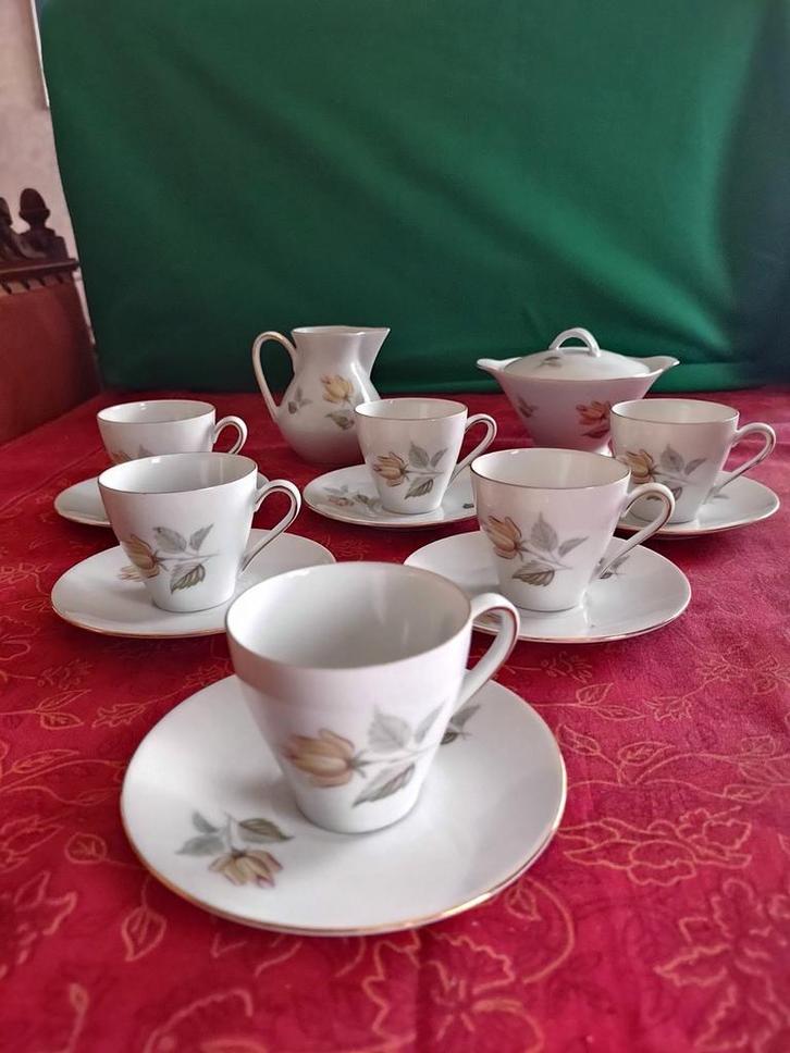 Mokkaservice Winterling Bavaria, Antiek en Kunst, Antiek | Servies compleet, Ophalen of Verzenden