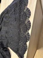 Fijn gehaakt kleedje met onder kleed, Maat M donkerbruin, Enlèvement, Comme neuf, Taille 38/40 (M), Brun