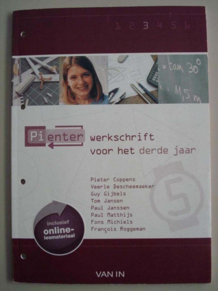 Pienter werkschrift voor het derde jaar Van In 2008, Boeken, Schoolboeken, Zo goed als nieuw, Wiskunde A, ASO, Verzenden