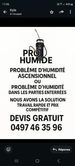 Traitement humidité, Enlèvement, Autres matériaux, Isolation des murs, 12 cm ou plus