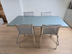 Alias design tafel en 4 stoelen, Huis en Inrichting, Ophalen, Zo goed als nieuw, Design, 4 tot 6 stoelen