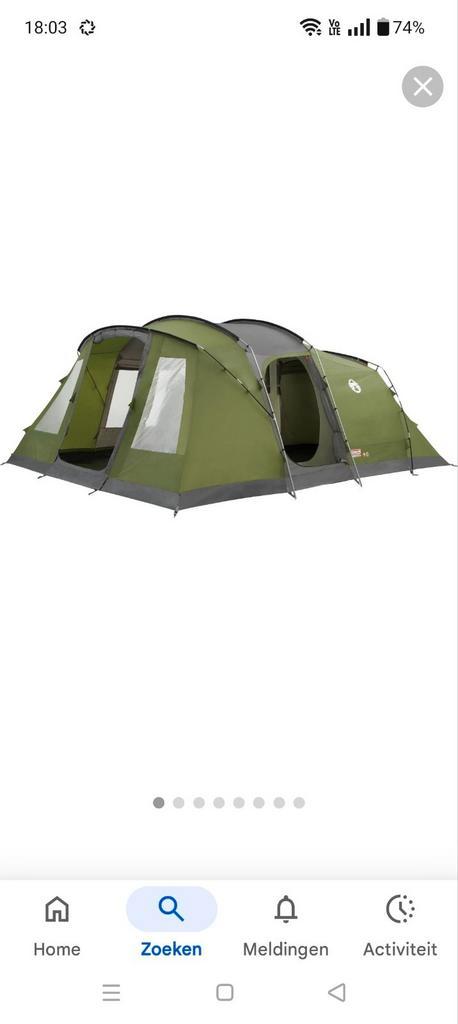 Coleman tent vespucci 6 personen, Caravans en Kamperen, Tenten, Zo goed als nieuw, Ophalen
