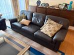 Lederen salon met 3-zit, 2-zit en 1-zit, Enlèvement, Utilisé, Cuir, Klasiek
