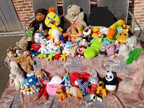 Knuffels e.a. 75 stuks, Kinderen en Baby's, Speelgoed | Knuffels en Pluche, Overige typen, Ophalen