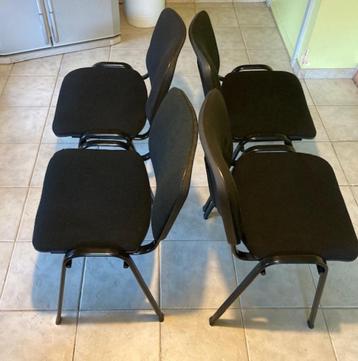 4 chaises de réunion/chaises de conférence/chaises de cantin