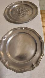 2 tinnen schotels, Antiek en Kunst, Ophalen of Verzenden
