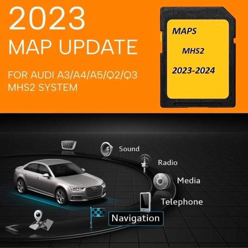 2023 SAT NAV-KAARTUPDATE VOOR AUDI MMI MHS2-SYSTEEM, Computers en Software, Navigatiesoftware, Zo goed als nieuw, Update, Ophalen of Verzenden