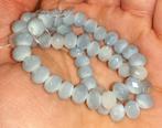 lot kralen wit grijze facet glas 6mm +- 50, Verzenden, Nieuw, Kraal