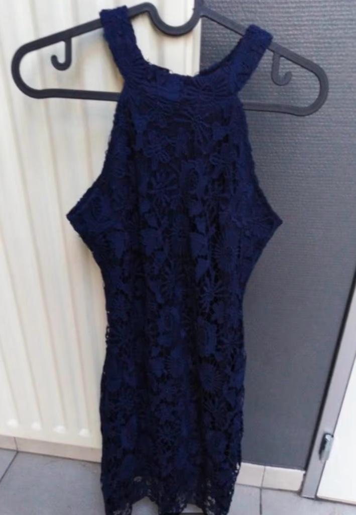 Feestjurk maat S, Kleding | Dames, Jurken, Zo goed als nieuw, Maat 36 (S), Blauw, Ophalen of Verzenden