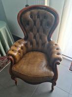 Lederen Zetel, Comme neuf, Brun, Enlèvement, Cuir