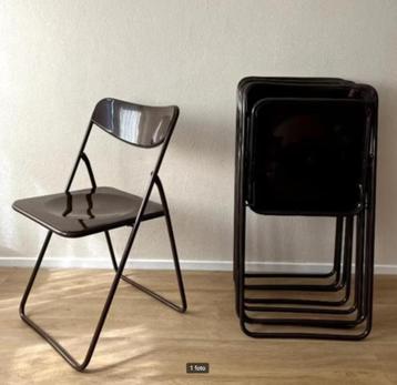 Ikea TED Klapstoel Zwart Vintage Retro Gammelgaard Niels beschikbaar voor biedingen