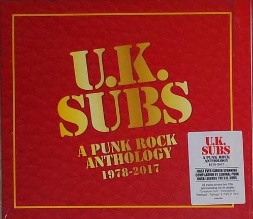 CD NEW: U.K. SUBS - A Punk Rock Anthology : 1978-2017 (2021), Cd's en Dvd's, Cd's | Rock, Nieuw in verpakking, Alternative, Ophalen of Verzenden