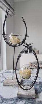 2 fijne raamdecoraties - 50 & 30cm, Huis en Inrichting, Ophalen, 25 tot 50 cm, Zwart, Zo goed als nieuw