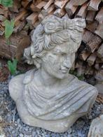beeld, buste van Apollo in blauwe steen, goede keuze!, Steen, Overige typen, Ophalen of Verzenden, Zo goed als nieuw
