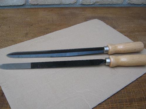 schraapstalen vintage ; vol en hol ; nog nieuw!!, Antiek en Kunst, Antiek | Gereedschap en Instrumenten, Ophalen