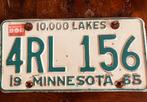 Kentekenplaat MINNESOTA, Verzamelen, Ophalen, Gebruikt