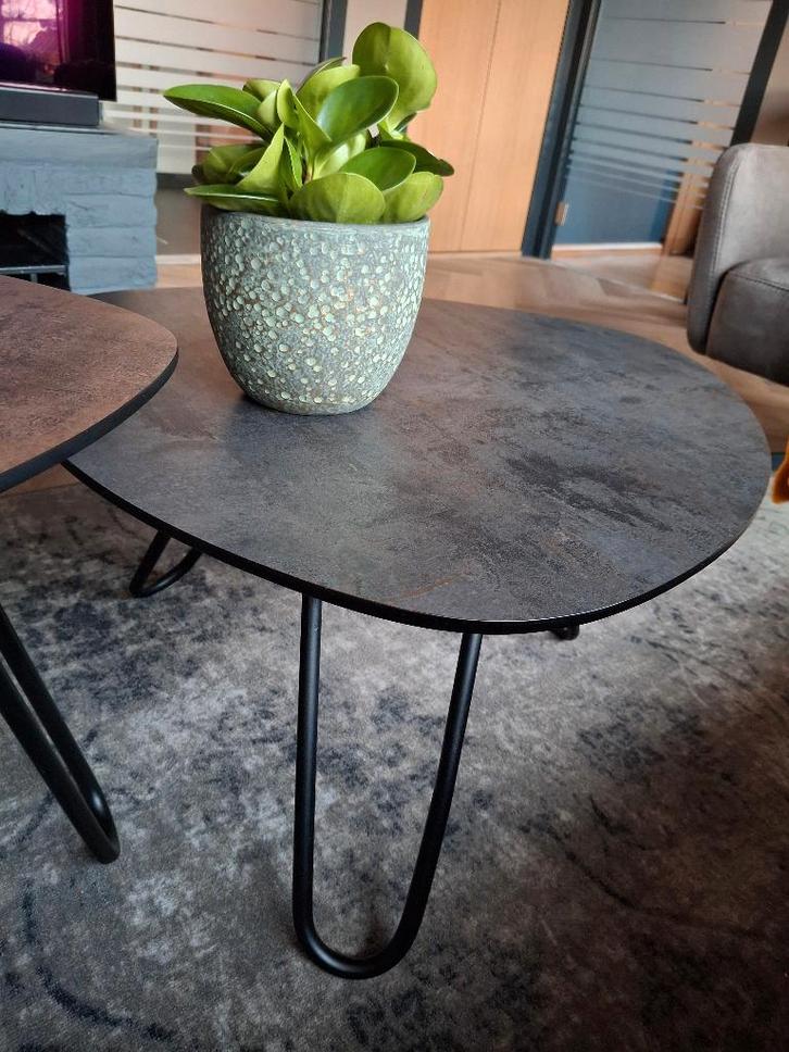 Xooon salontafel + bijzettafeltje, Maison & Meubles, Tables | Tables de salon, Comme neuf, Moins de 50 cm, 50 à 100 cm, 50 à 100 cm