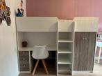 Hoogslaper met bureau en kast, Ophalen, Gebruikt, Hoogslaper