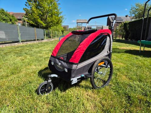 Remorque vélo Tiggo S2 sur amortisseurs, Fietsen en Brommers, Fietsaccessoires | Aanhangwagens en Karren, Zo goed als nieuw, Ophalen