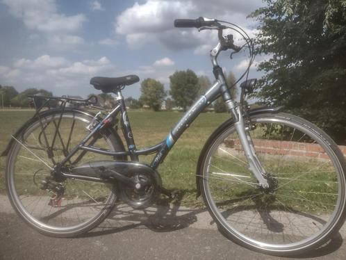 Meisjesfiets THOMPSON in orde 21 vers 28 inch ledverl, Fietsen en Brommers, Fietsen | Meisjes, 26 inch of meer, Versnellingen