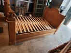 Lit en bois massif 1 personne, Maison & Meubles, Autres dimensions, Une personne, Enlèvement, Utilisé