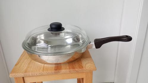 Fissler hapjespan / braadpan met deksel, Huis en Inrichting, Keuken | Potten en Pannen, Nieuw, Koekenpan of Braadpan, Overige materialen