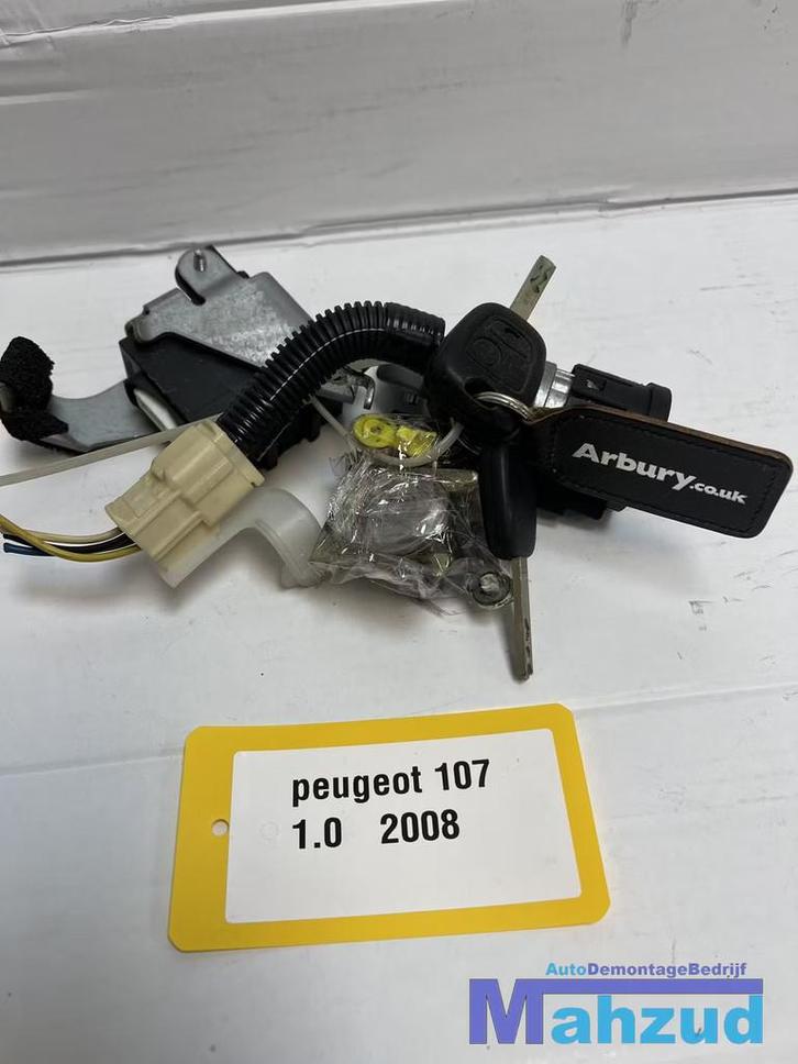 PEUGEOT 107 contactslot sleutel set 2005-2014, Auto-onderdelen, Overige Auto-onderdelen, Peugeot, Gebruikt