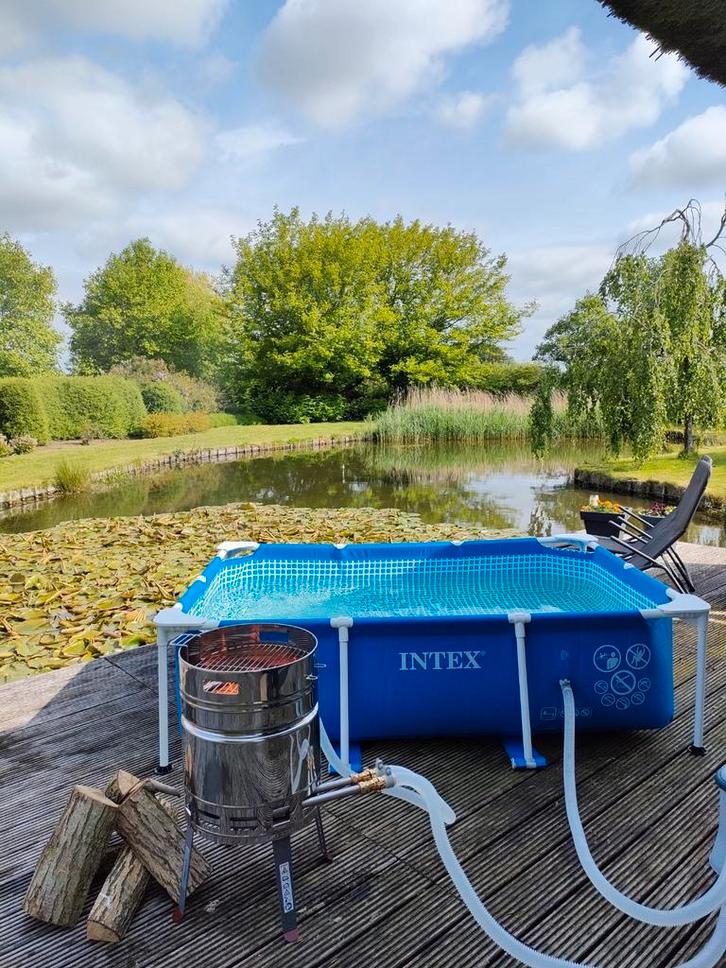 Zwembad verwarming spiraal warmtewisselaar RvS 316, Tuin en Terras, Zwembad-toebehoren, Nieuw, Verwarming, Ophalen of Verzenden