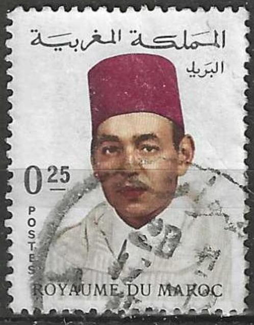 Marokko 1968 - Yvert 540 - Koning Hassan II - 25 c (ST), Timbres & Monnaies, Timbres | Afrique, Affranchi, Maroc, Envoi