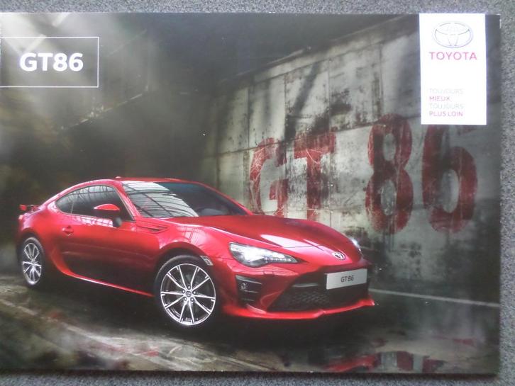 Toyota GT86 Facelift Brochure, Boeken, Auto's | Folders en Tijdschriften, Toyota, Ophalen