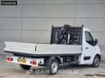 Renault Master 110PK Open Laadbak met Hiab T-CLX 009 Kraan A, Auto's, Bestelwagens en Lichte vracht, Gebruikt, Euro 6, 4 cilinders