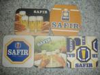 5 verschillende bierviltjes van Safir voor € 0,50, Enlèvement ou Envoi, Comme neuf, Sous-bock, Autres marques